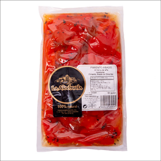Pimiento Asado al horno de Leña